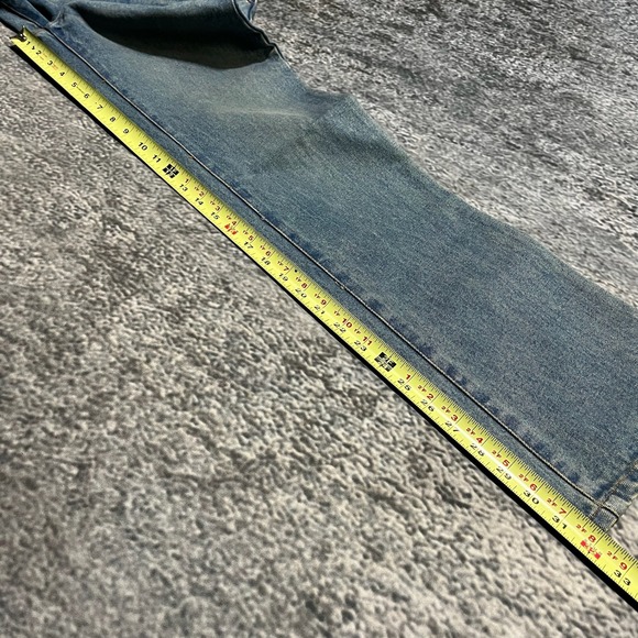 NEW Etnies Jeans Womens 7 (32x32) Blue Low Rise Bootcut Skater Vintage Y2K - Picture 13 of 16